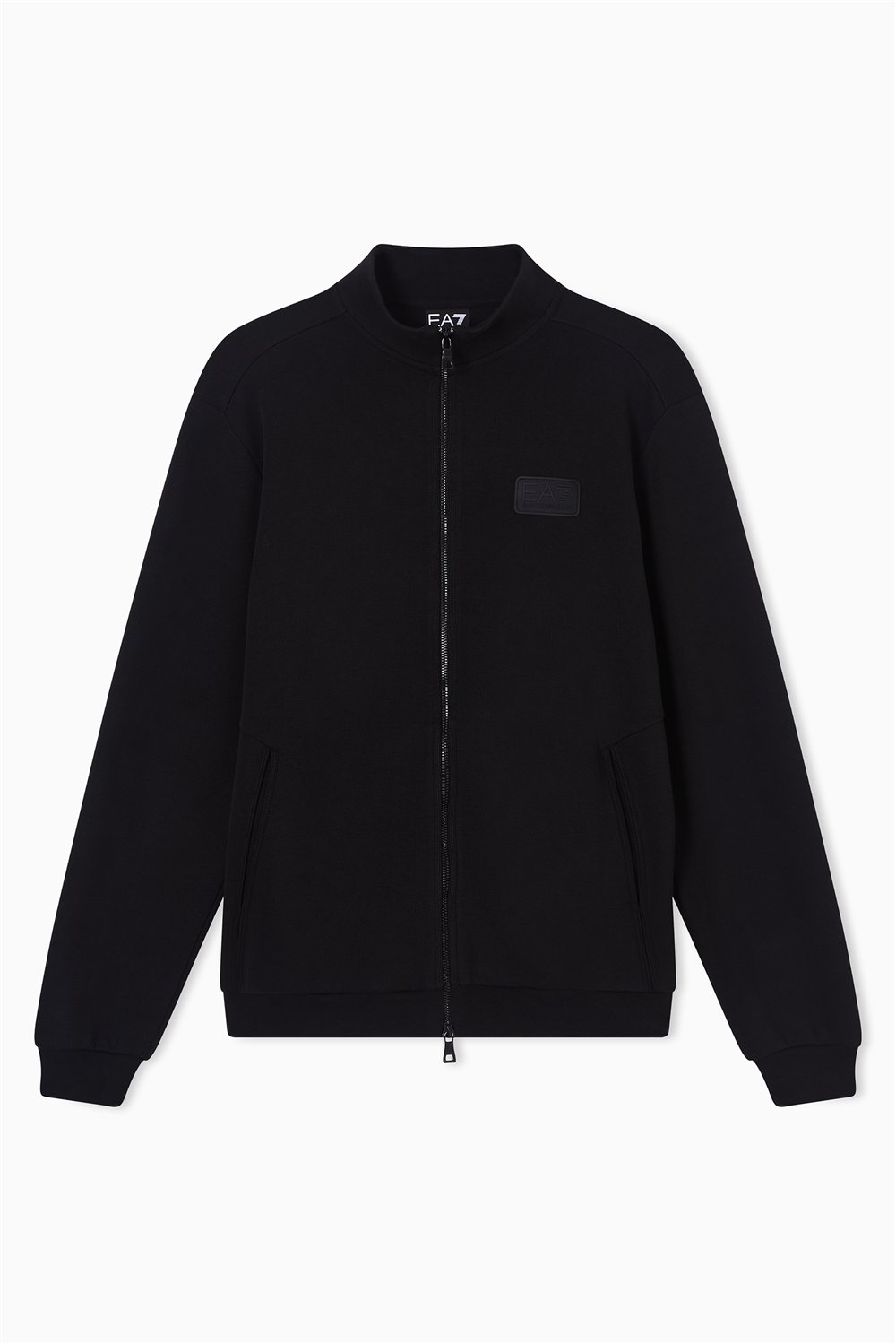 EA7 Erkek Fermuarlı Sweatshirt Siyah