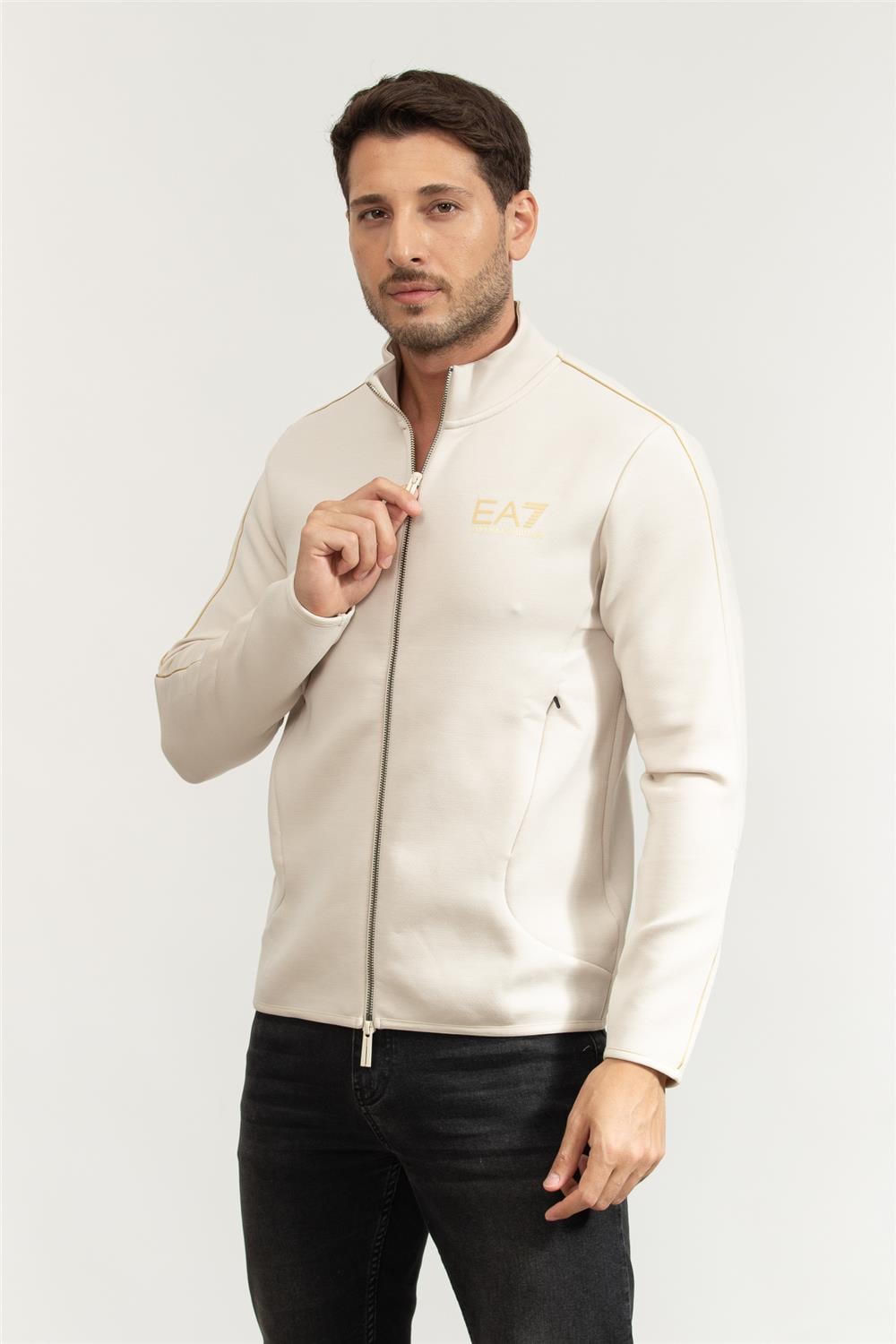 EA7 Erkek Fermuarlı Sweatshirt