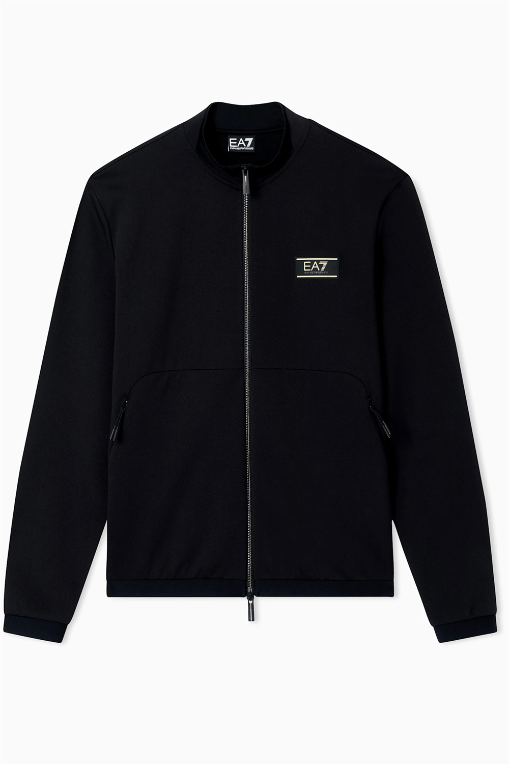 EA7 Erkek Fermuarlı Sweatshirt Siyah