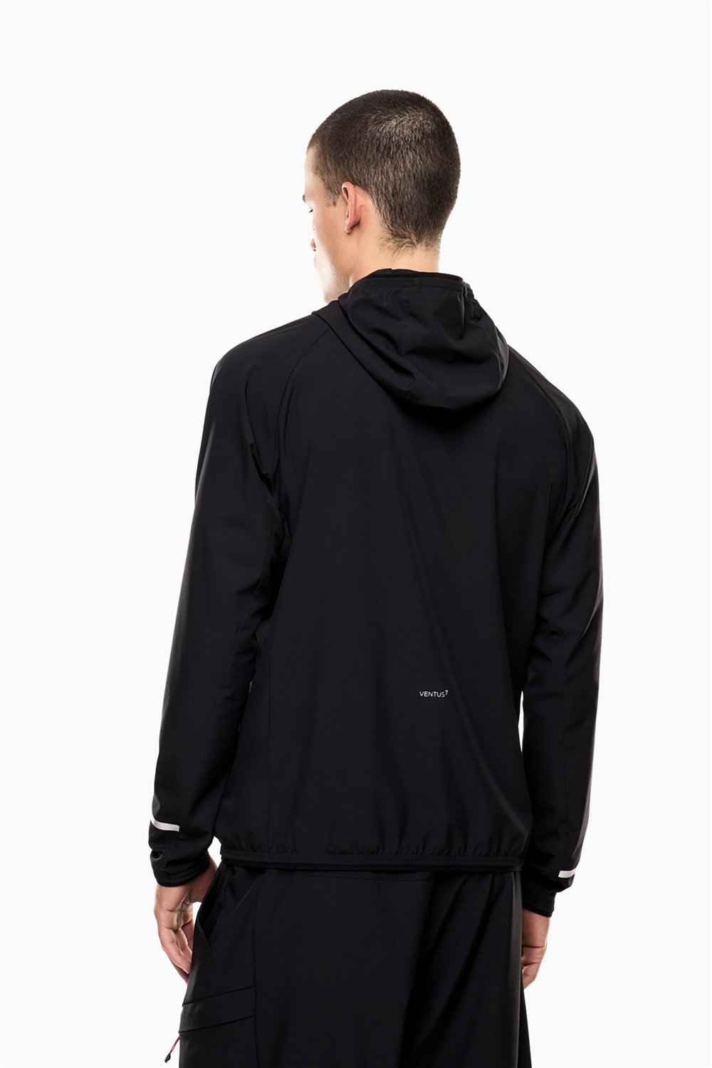 EA7 Erkek Fermuarlı Sweatshirt Siyah