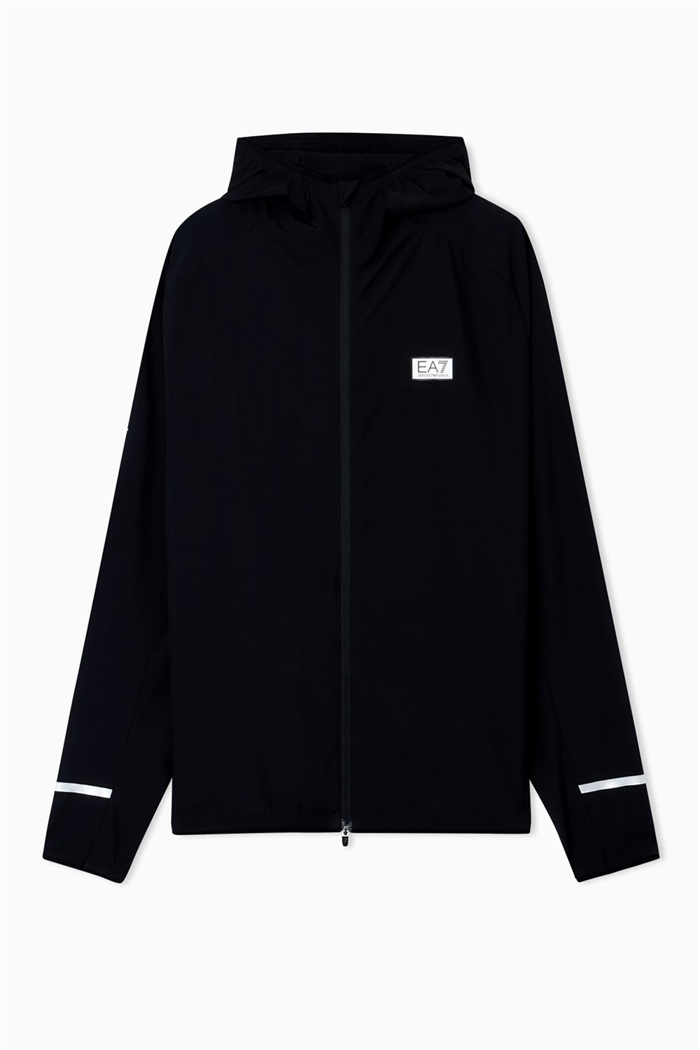 EA7 Erkek Fermuarlı Sweatshirt Siyah