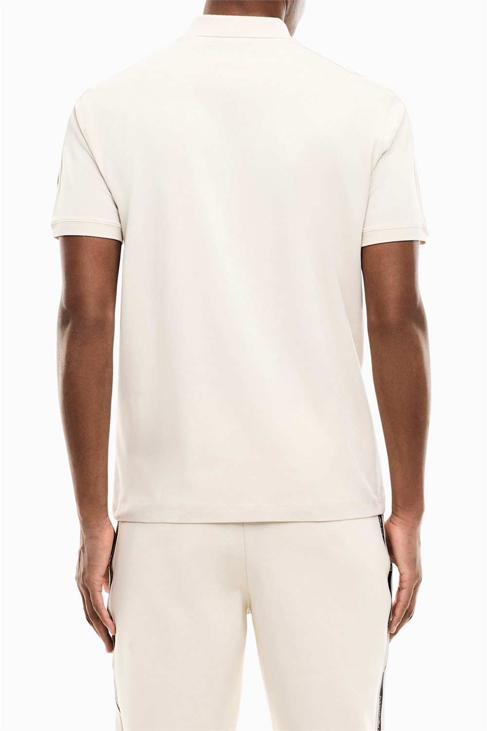 EA7 Erkek Polo Yaka T-Shirt Bej