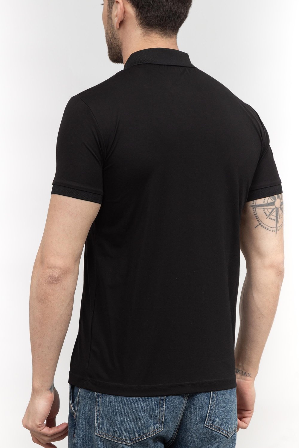EA7 Erkek Polo Yaka T-Shirt Siyah
