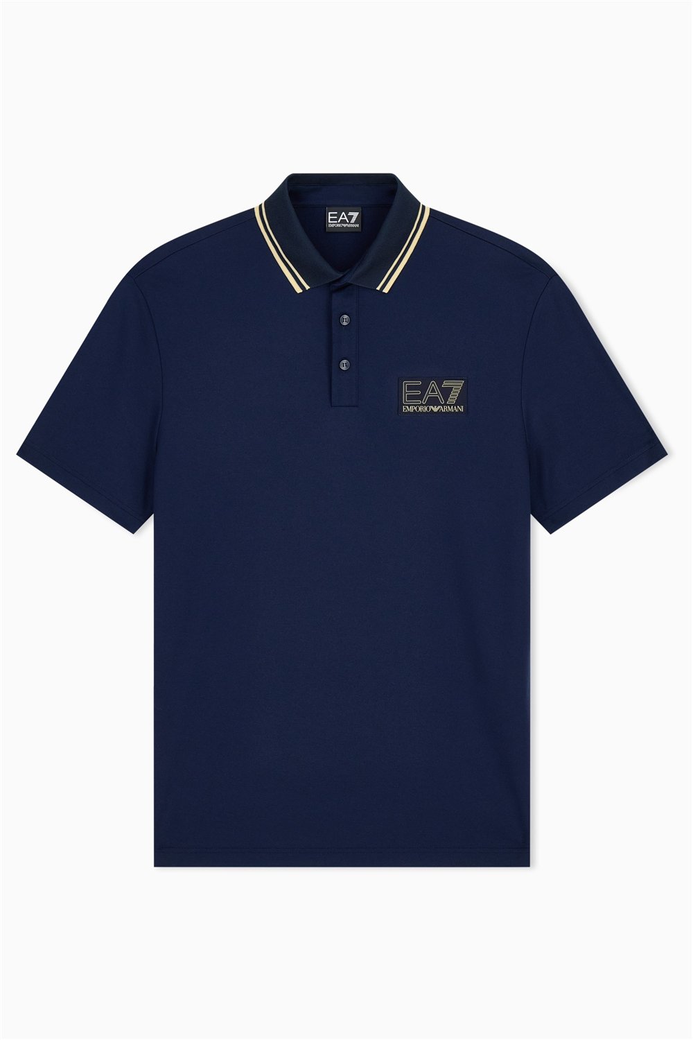 EA7 Erkek Polo Yaka T-Shirt Mavi