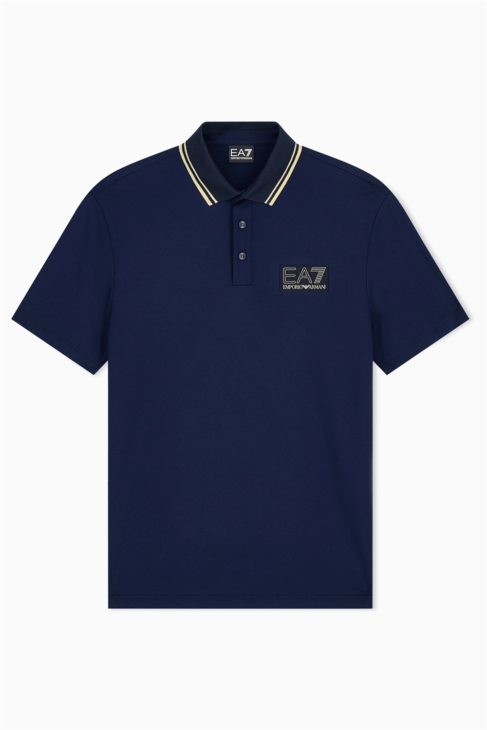 EA7 Erkek Polo Yaka T-Shirt Mavi