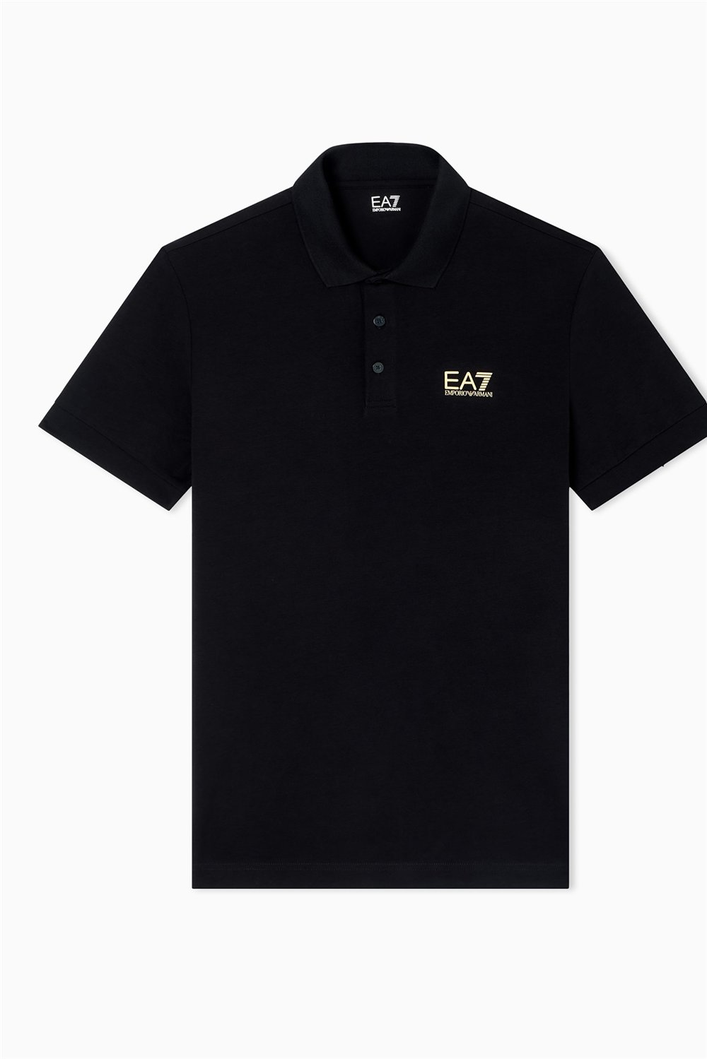 EA7 Erkek Polo Yaka T-Shirt Siyah