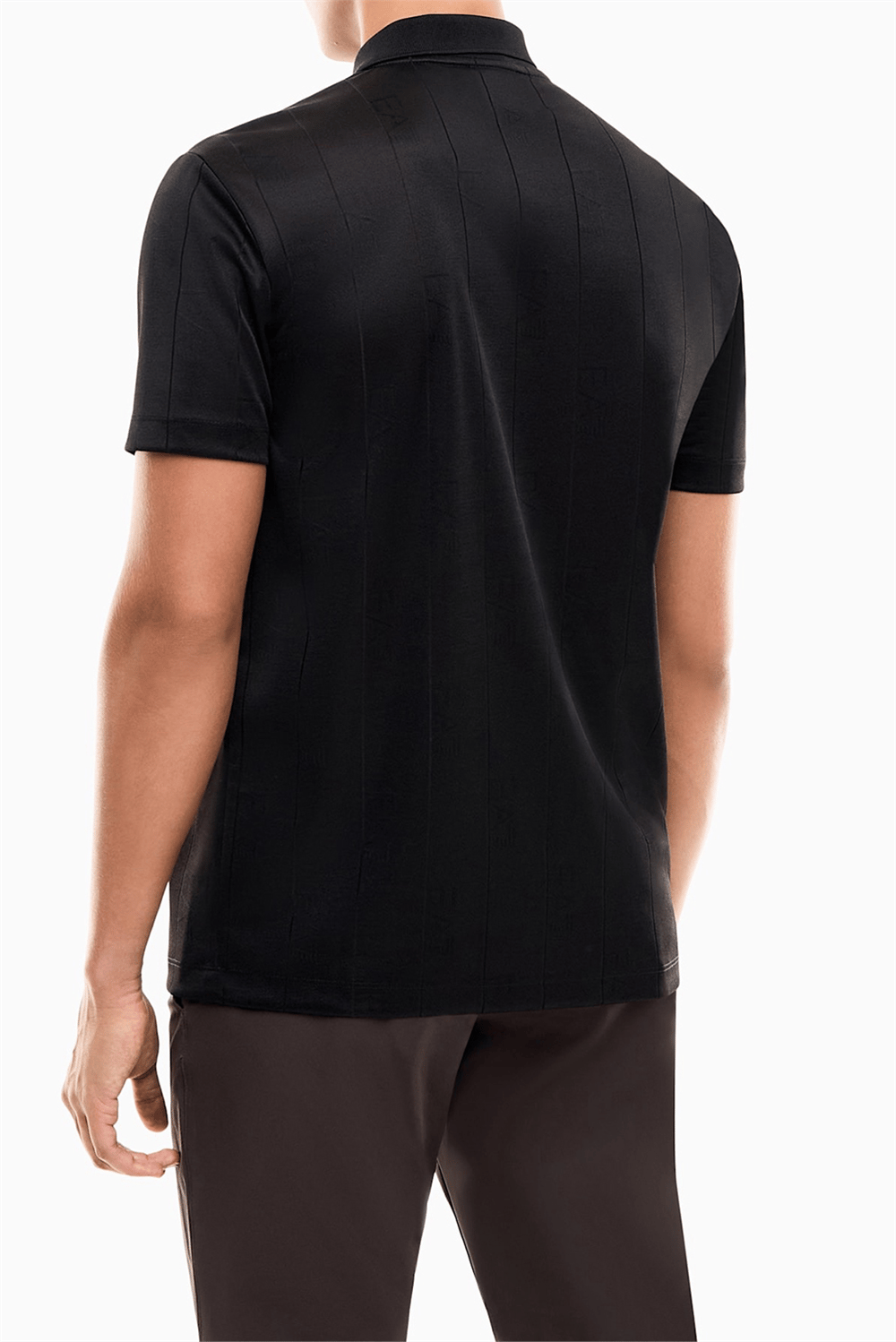 EA7 Erkek Polo Yaka T-Shirt Siyah