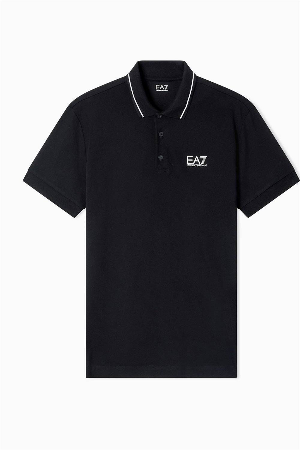 EA7 Erkek Polo Yaka T-Shirt Siyah