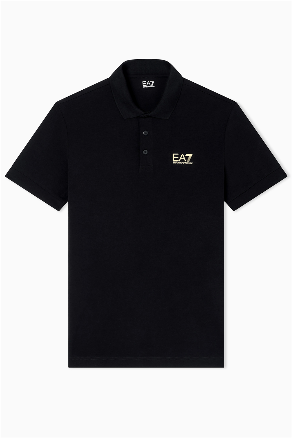 EA7 Erkek Polo Yaka T-Shirt Siyah
