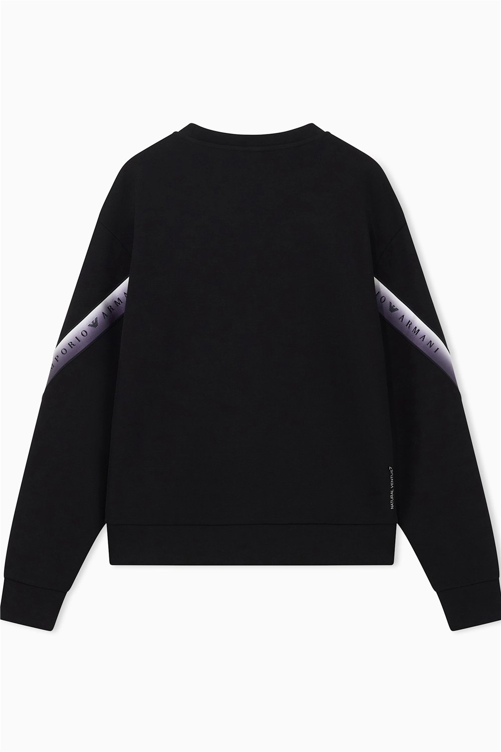 EA7 Kadın Bisiklet Yaka Sweatshirt Siyah