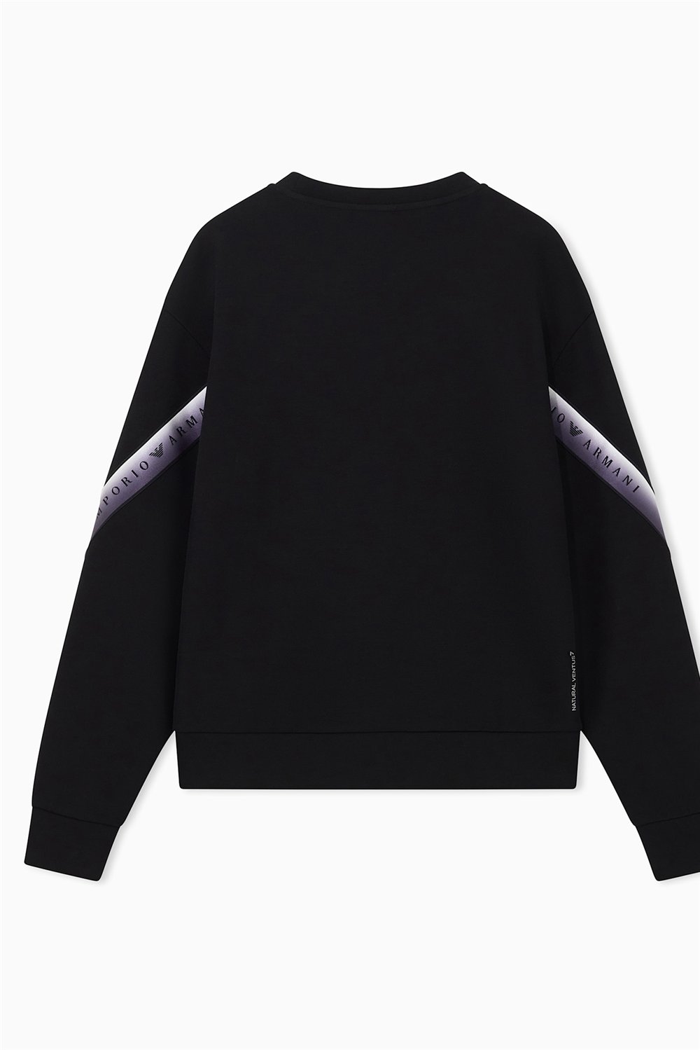 EA7 Kadın Bisiklet Yaka Sweatshirt Siyah