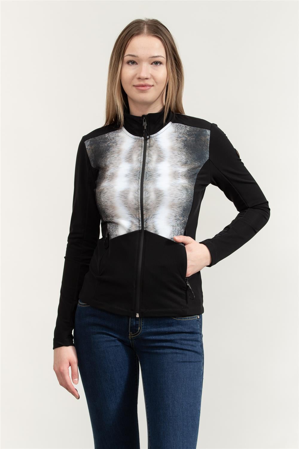 EA7 Kadın Fermuarlı Sweatshirt