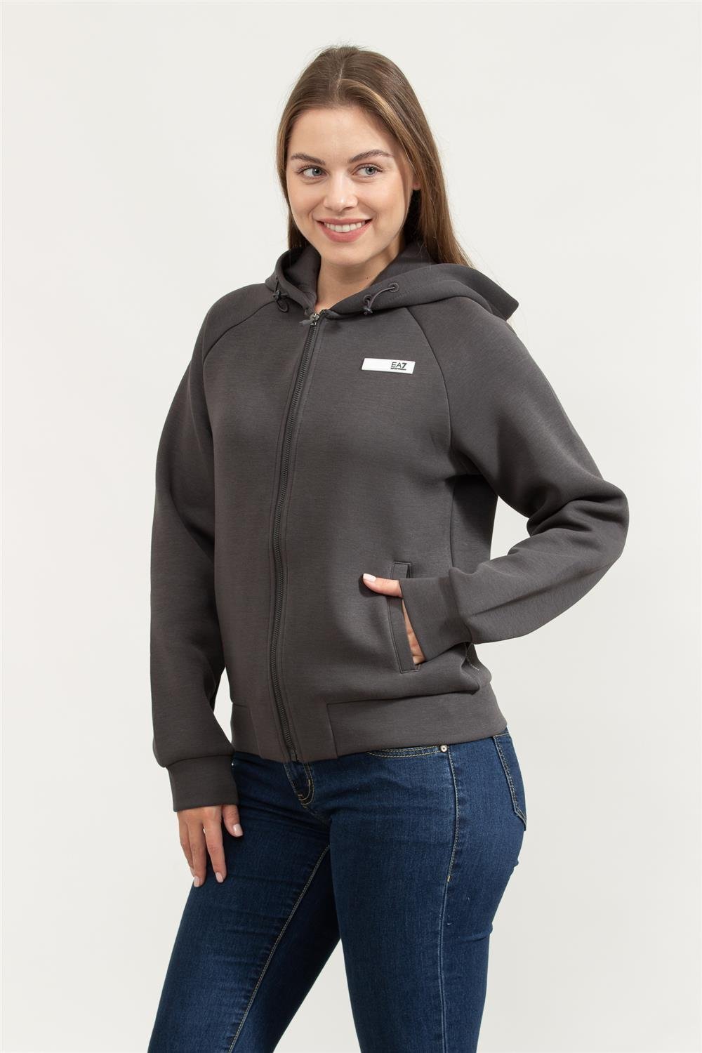 EA7 Kadın Kapüşonlu Sweatshirt