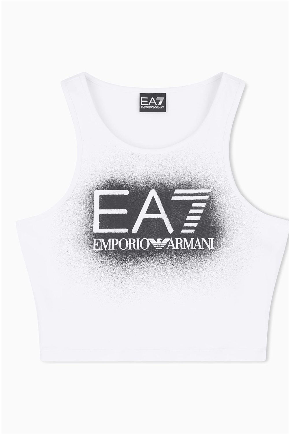 EA7 Kadın Kolsuz T-Shirt Beyaz