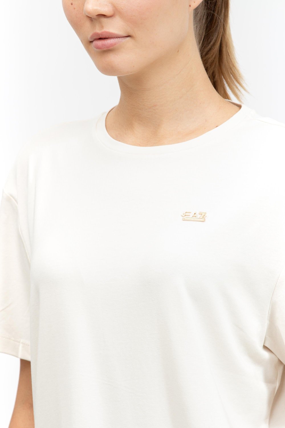 EA7 Kadın T-Shirt Beyaz