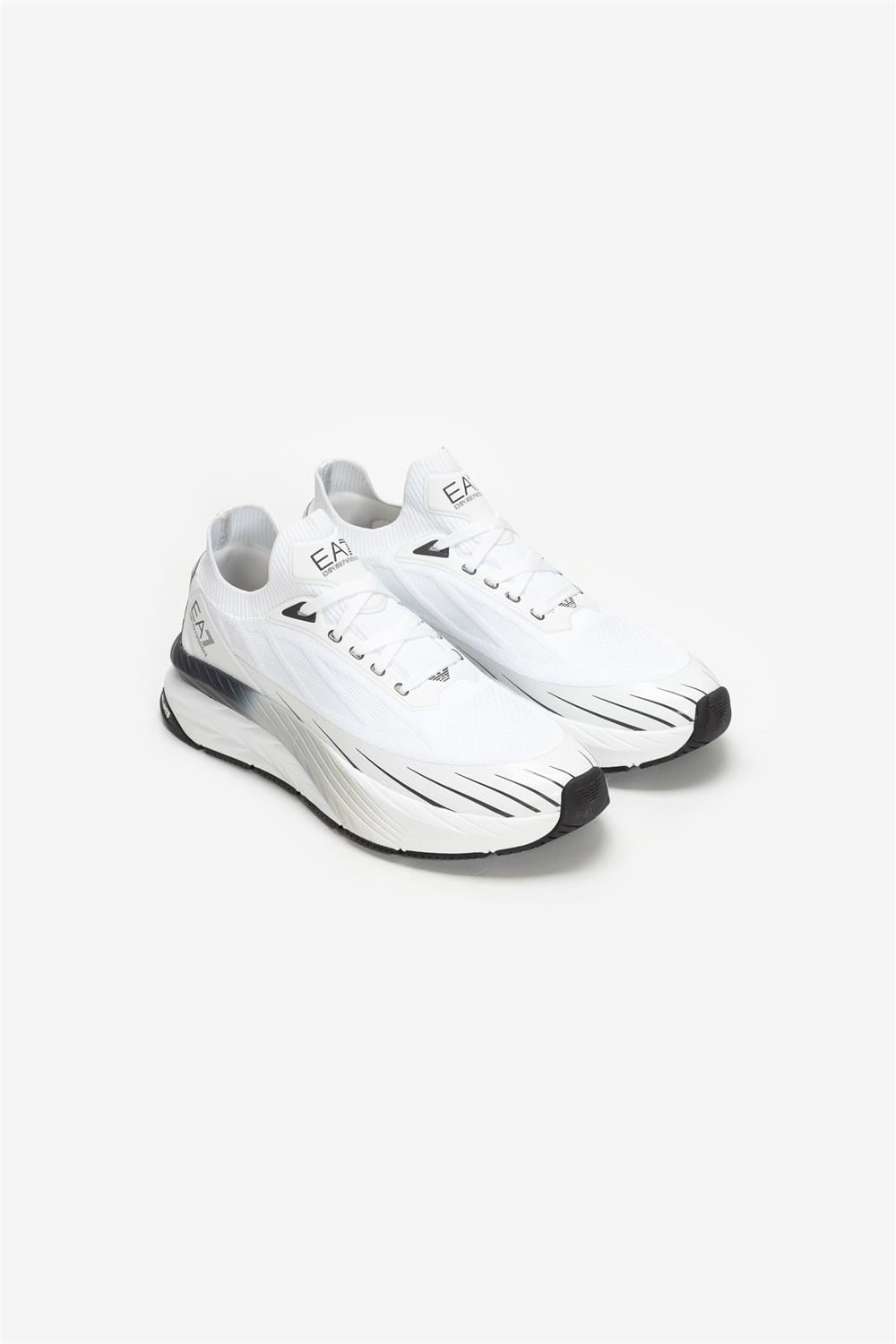 EA7 Black And White 10Th Anniversary Sneakers