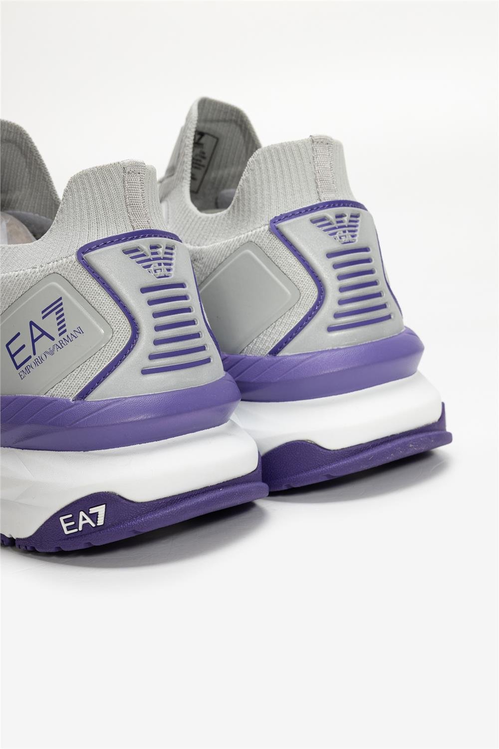 EA7 Black And White 10Th Anniversary Sneakers Gri