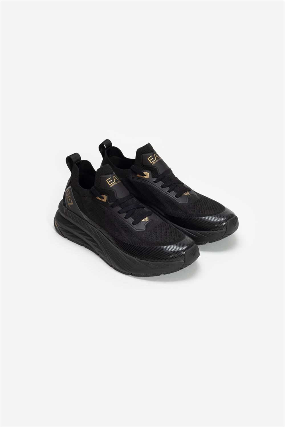 EA7 Black And White 10Th Anniversary Sneakers