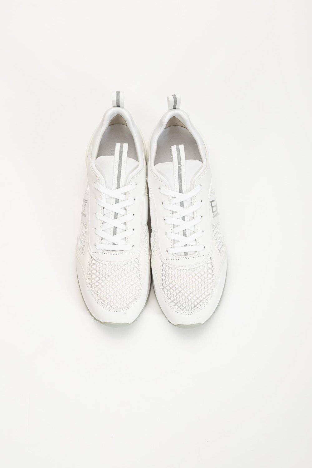 EA7 Black And White 10Th Anniversary Sneakers Beyaz
