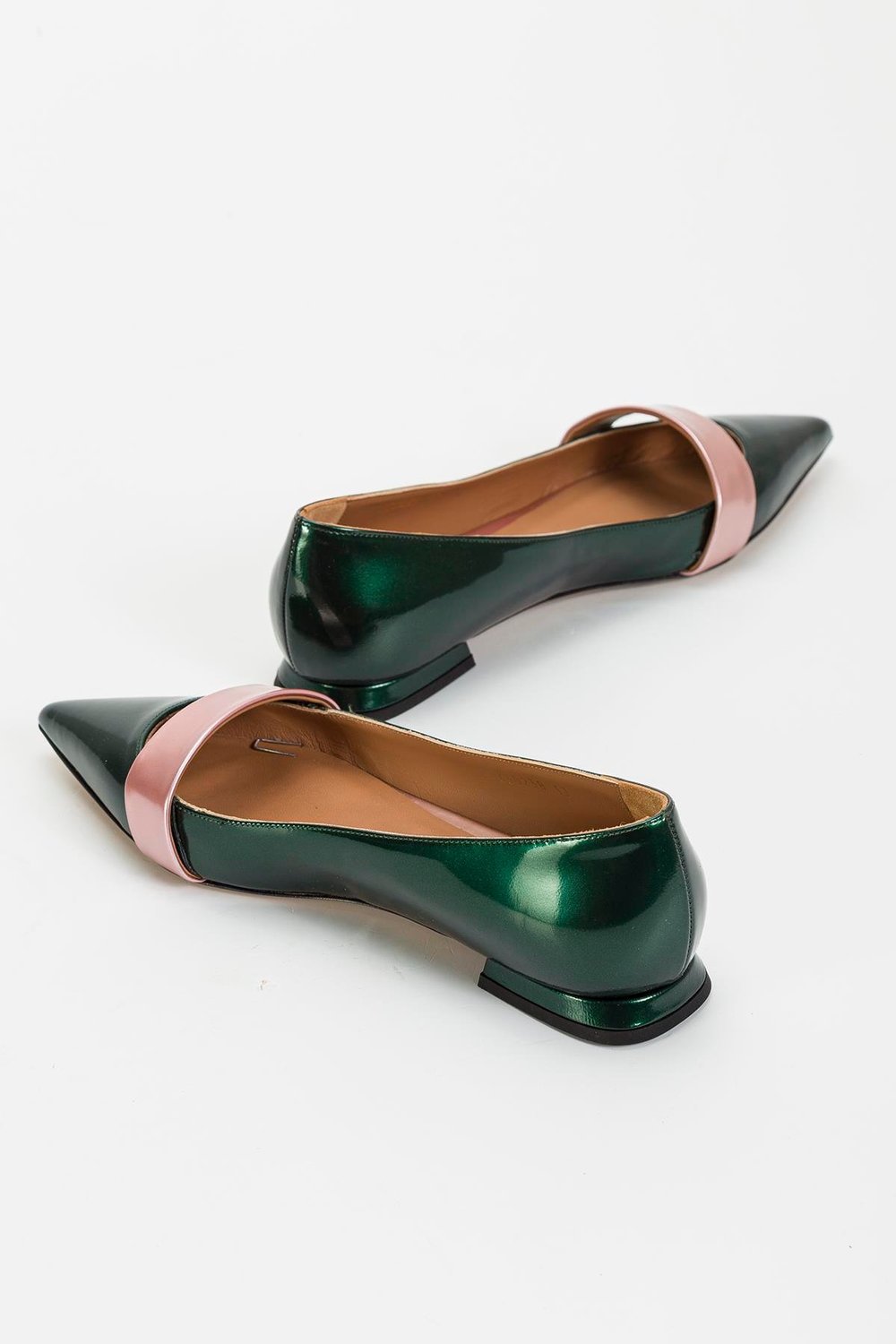 Emporio Armani Ballerina Metal Kadın Babet Ayakkabı