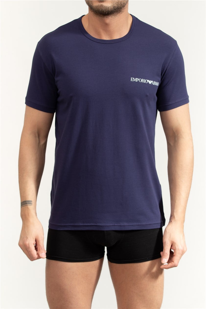 Emporio Armani Erkek 2li T-Shirt Beyaz