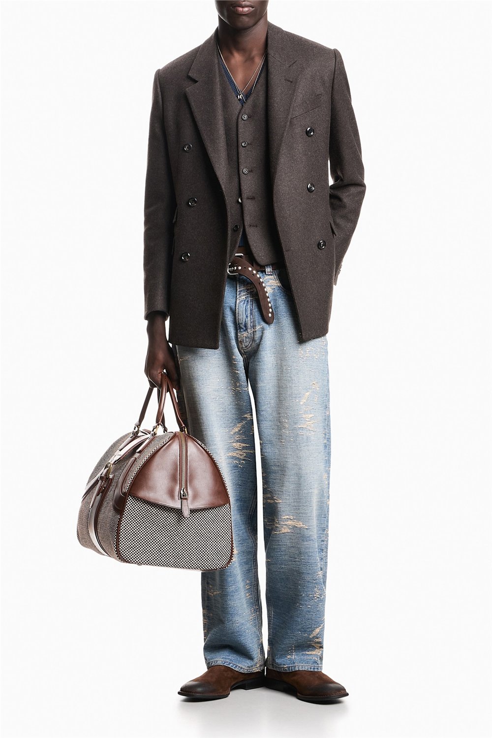 Emporio Armani Erkek 5 Cepli Pantolon Açık Mavi
