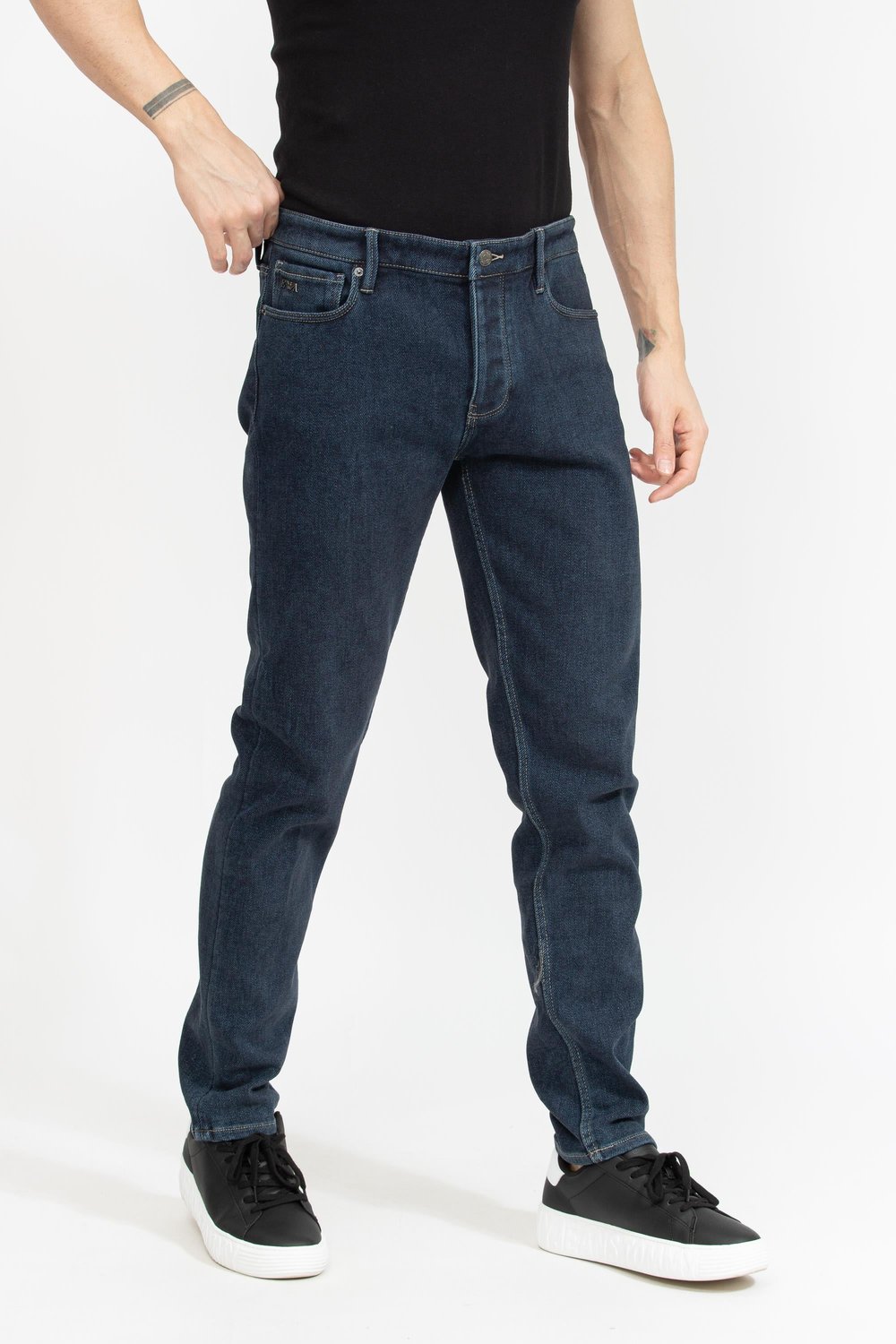 Emporio Armani Erkek 5 Cepli Pantolon İndigo Mavi