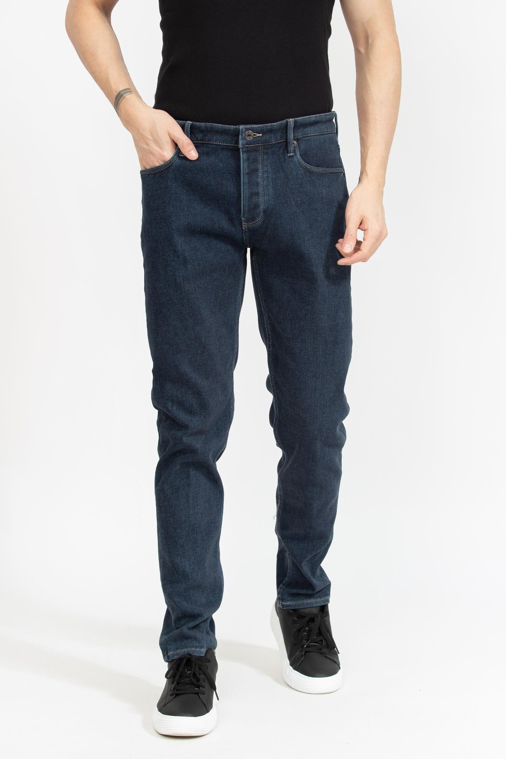 Emporio Armani Erkek 5 Cepli Pantolon İndigo Mavi