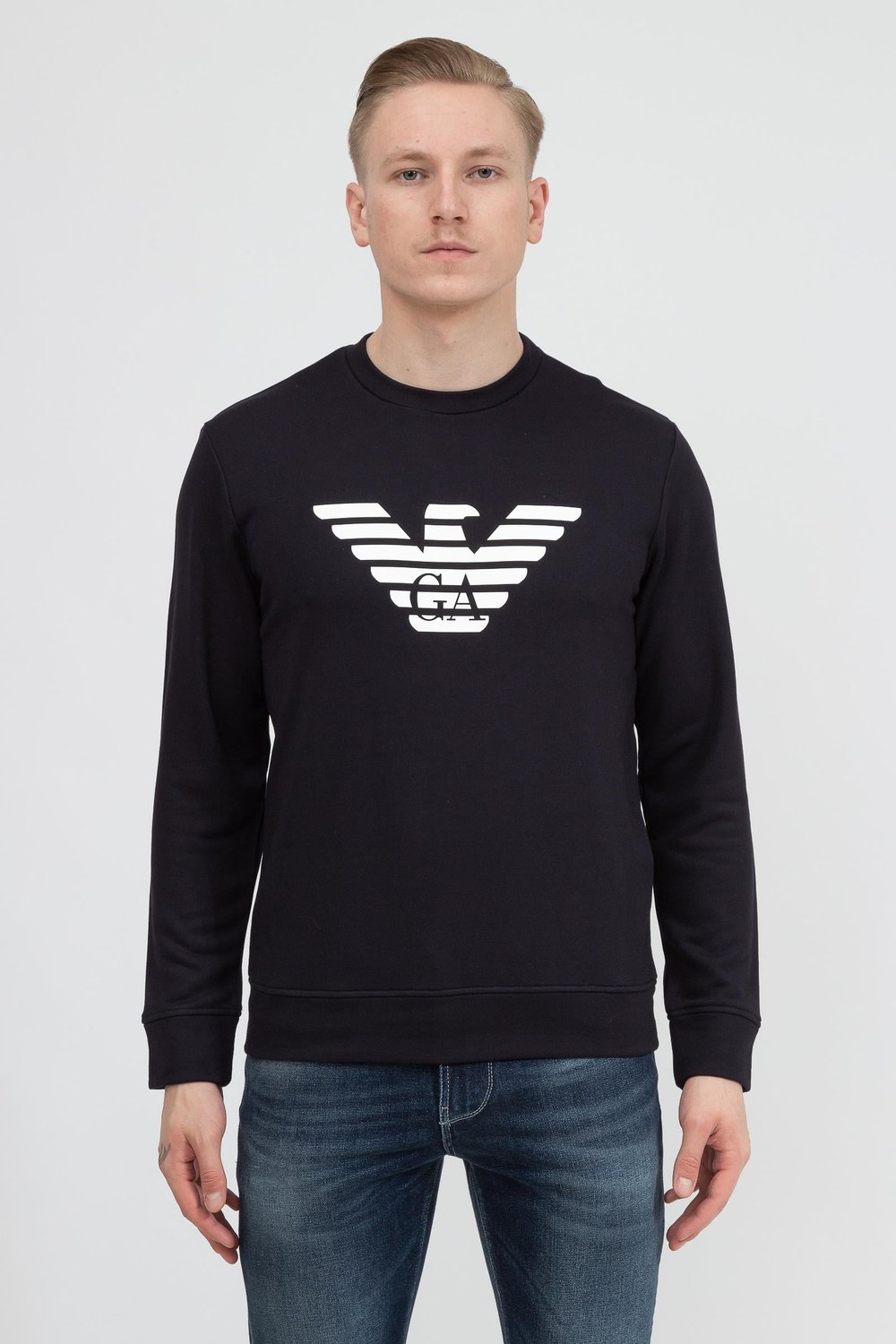 Emporio Armani Erkek Bisiklet Yaka Sweat Lacivert