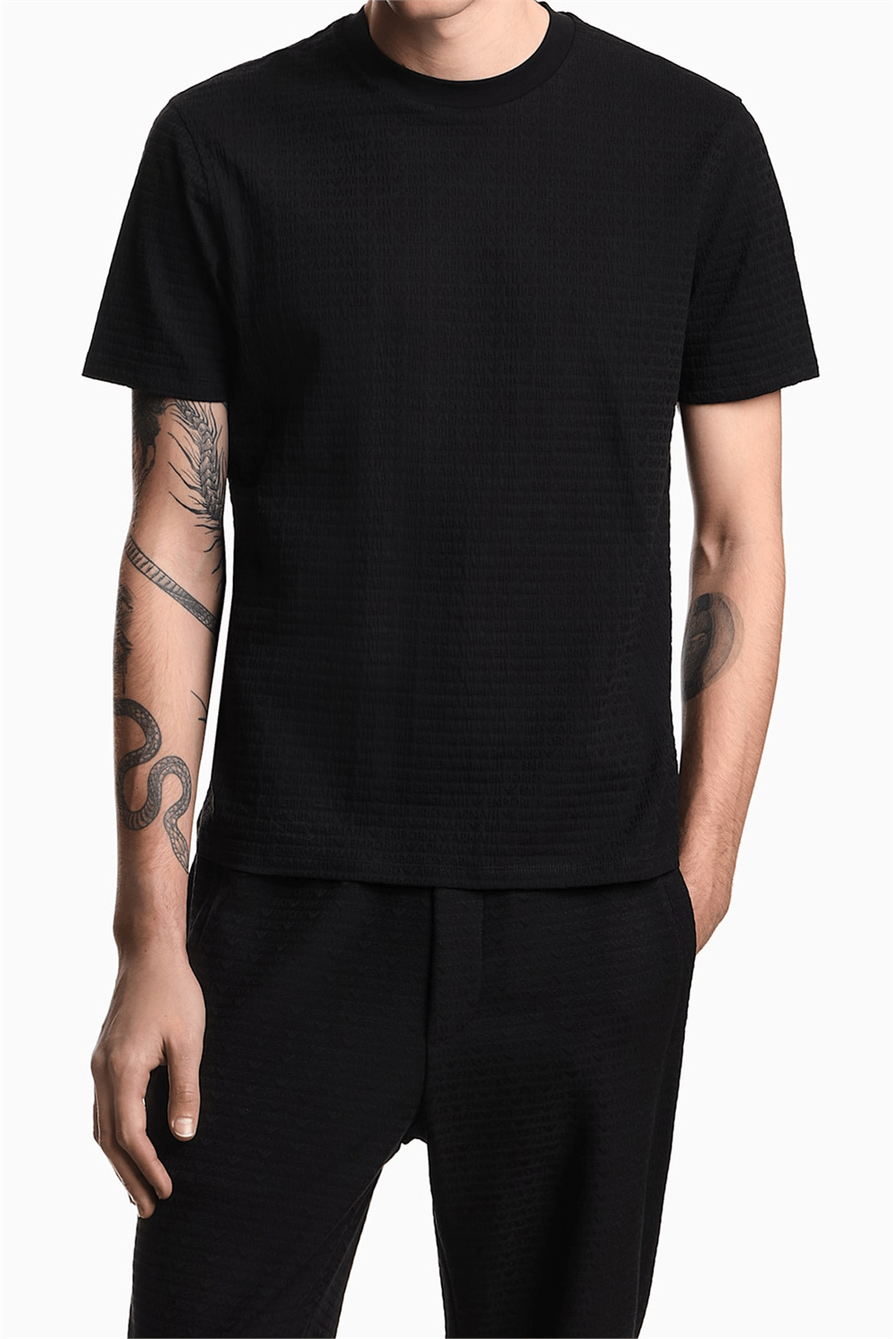 Emporio Armani Erkek Bisiklet Yaka T-Shirt Çok Renkli