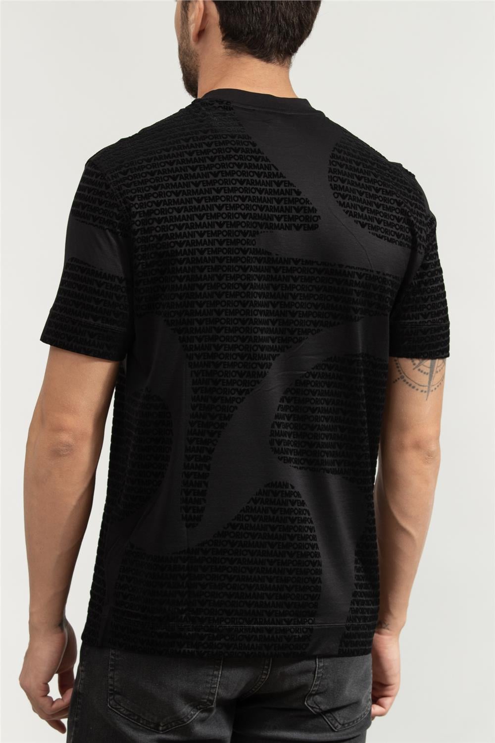 Emporio Armani Erkek Bisiklet Yaka T-Shirt Siyah