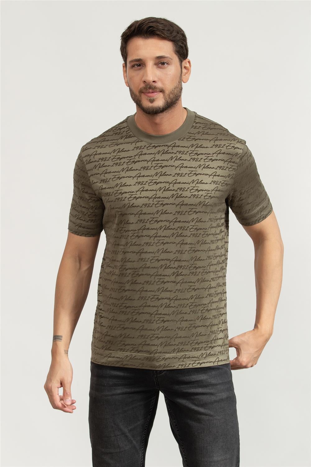 Emporio Armani Erkek Bisiklet Yaka T-Shirt Çok Renkli