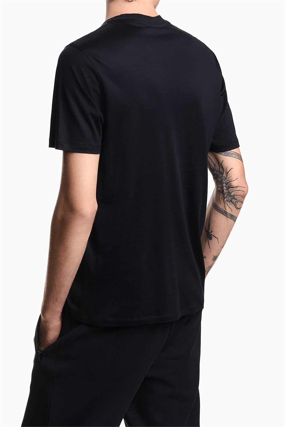 Emporio Armani Erkek Bisiklet Yaka T-Shirt Lacivert