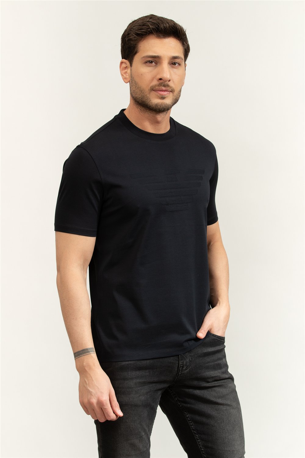 Emporio Armani Erkek Bisiklet Yaka T-Shirt