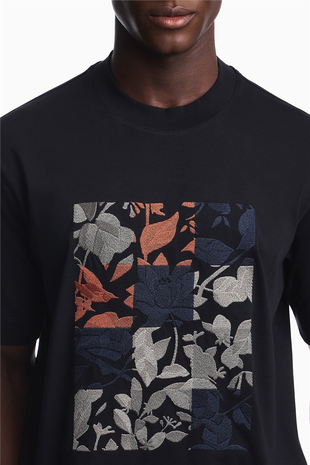 Emporio Armani Erkek Bisiklet Yaka T-Shirt Lacivert