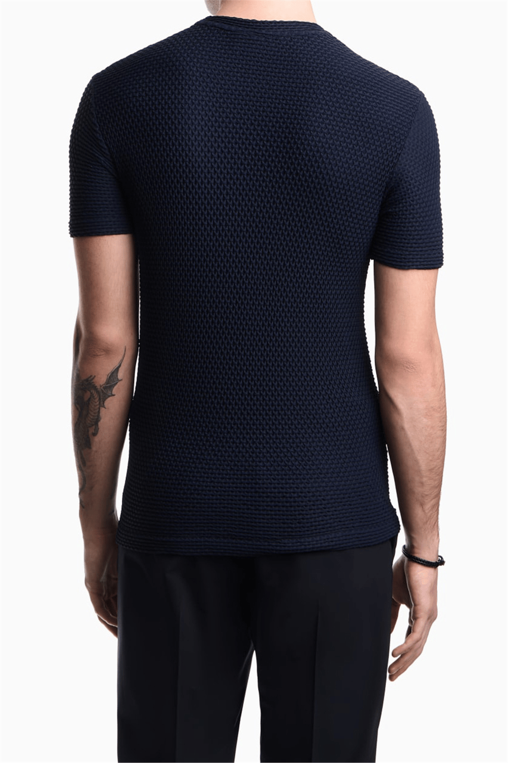 Emporio Armani Erkek Bisiklet Yaka T-Shirt Lacivert
