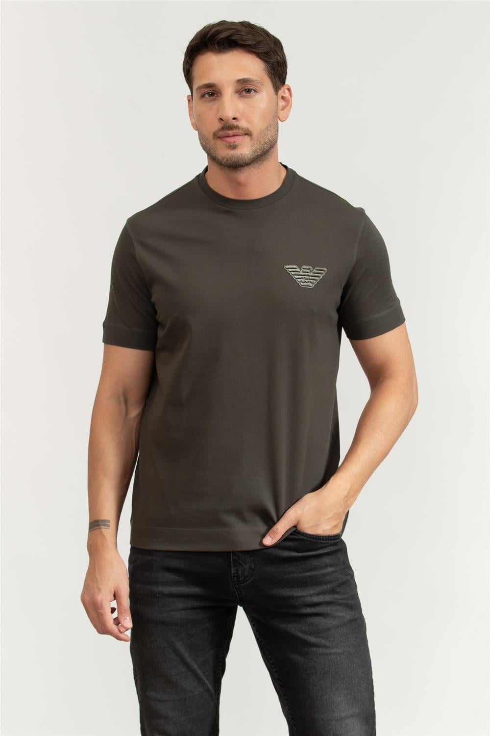 Emporio Armani Erkek Bisiklet Yaka T-Shirt