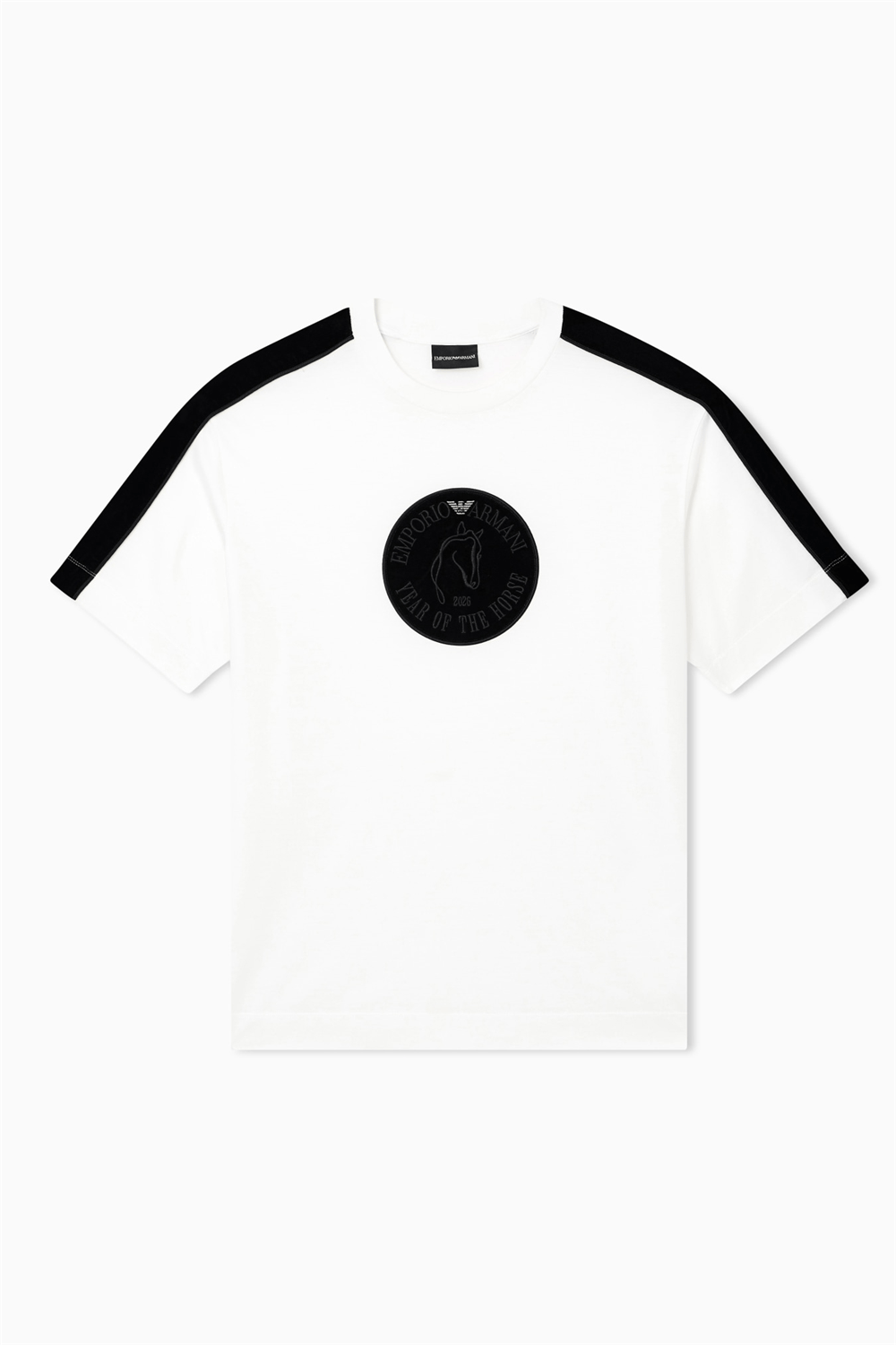 Emporio Armani Erkek Bisiklet Yaka T-Shirt Beyaz