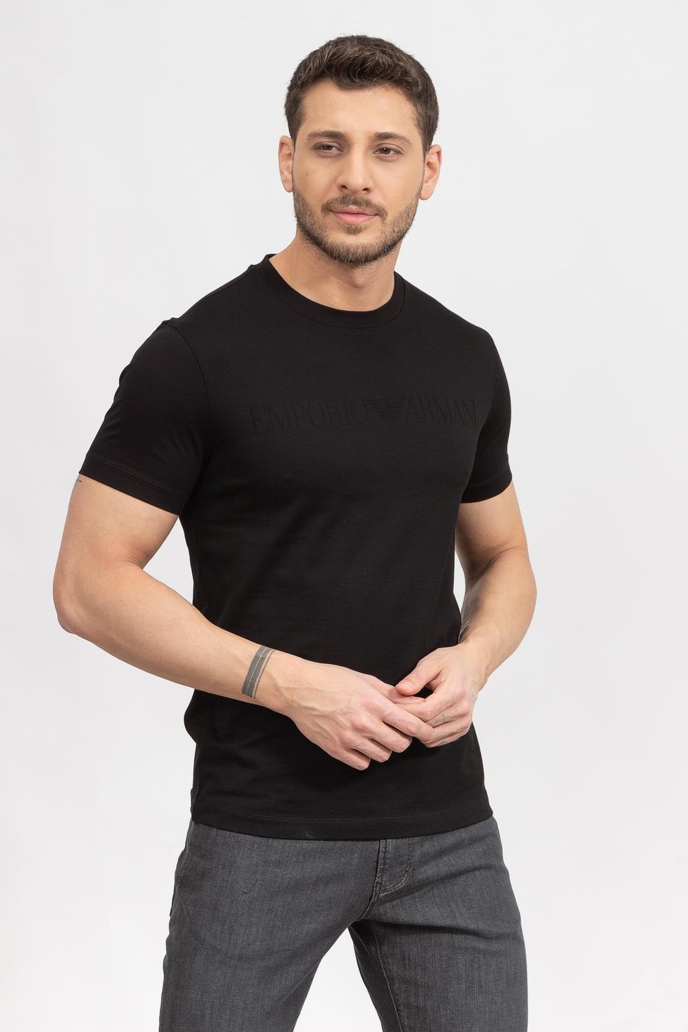 Emporio Armani Erkek Bisiklet Yaka T-Shirt