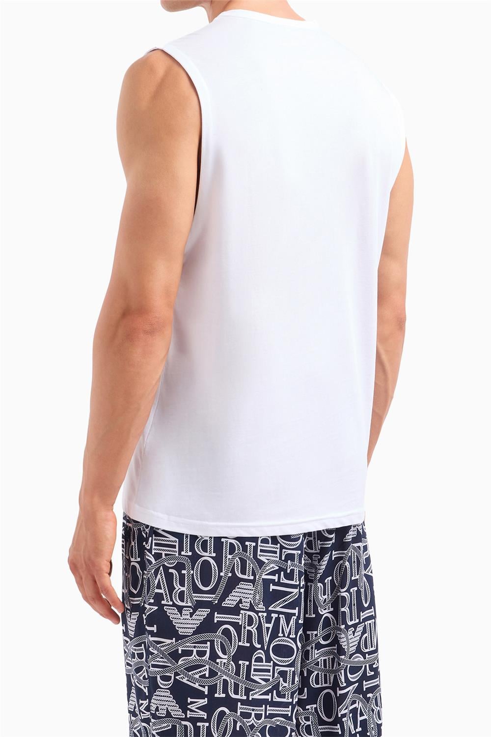 Emporio Armani Erkek Bisiklet Yaka T-Shirt Beyaz