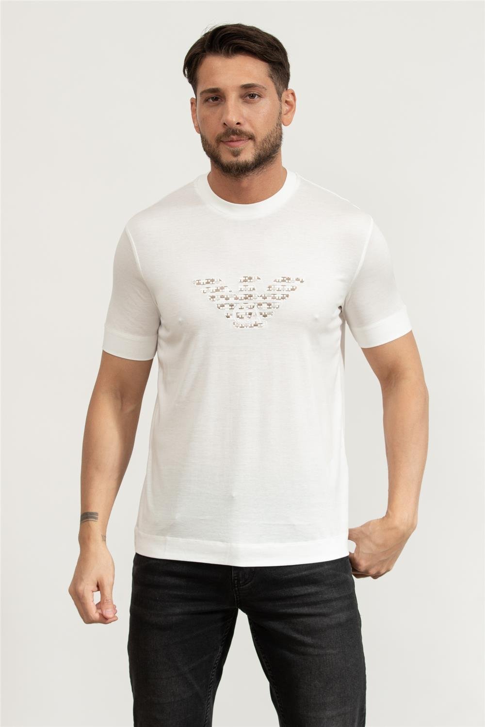 Emporio Armani Erkek Bisiklet Yaka T-Shirt