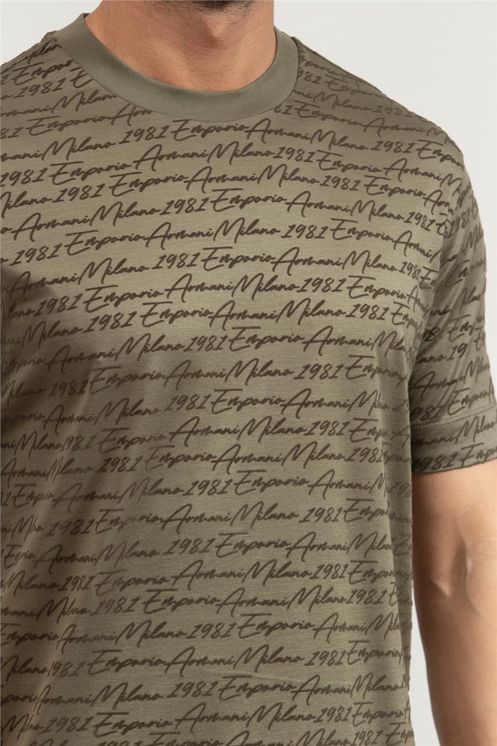 Emporio Armani Erkek Bisiklet Yaka T-Shirt Çok Renkli