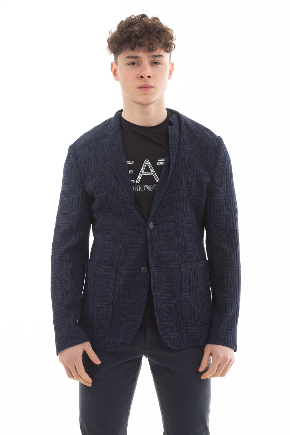 Emporio Armani Erkek Blazer Ceket Mavi