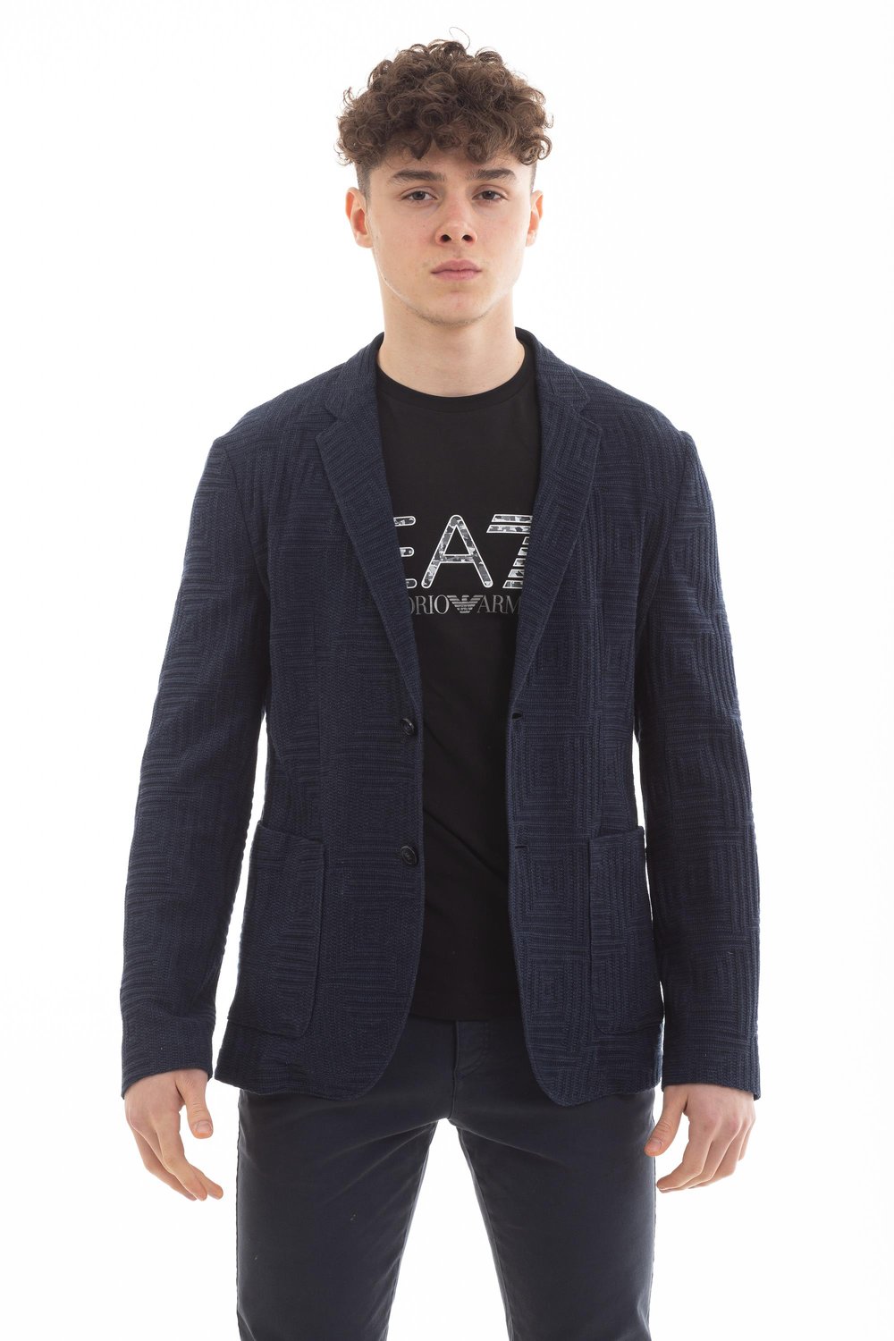 Emporio Armani Erkek Blazer Ceket Mavi