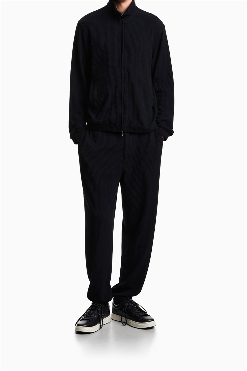 Emporio Armani Erkek Fermuarlı Sweatshirt Lacivert