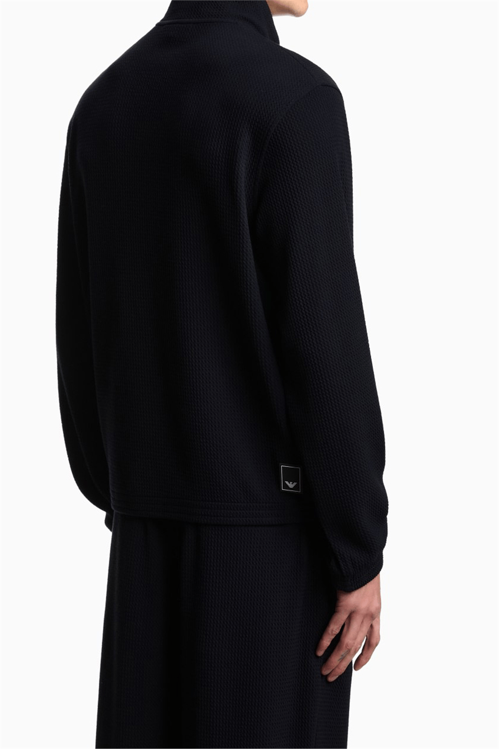 Emporio Armani Erkek Fermuarlı Sweatshirt Lacivert
