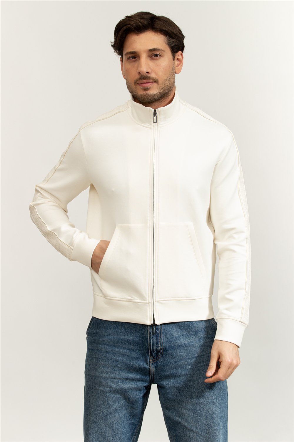 Emporio Armani Erkek Fermuarlı Sweatshirt