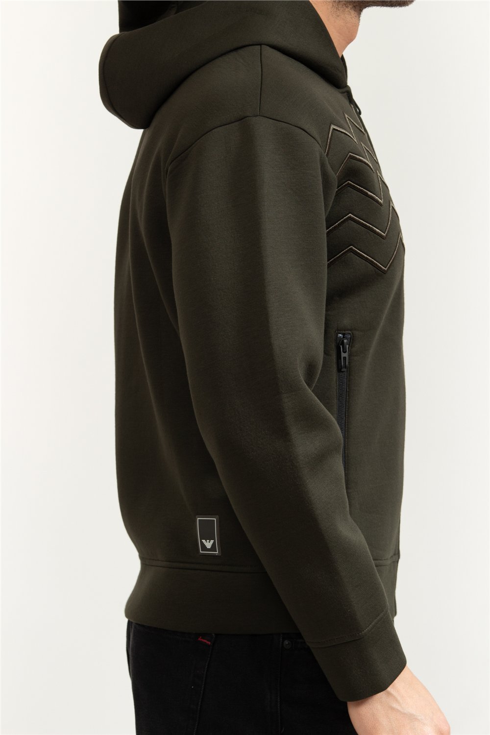 Emporio Armani Erkek Fermuarlı Sweatshirt