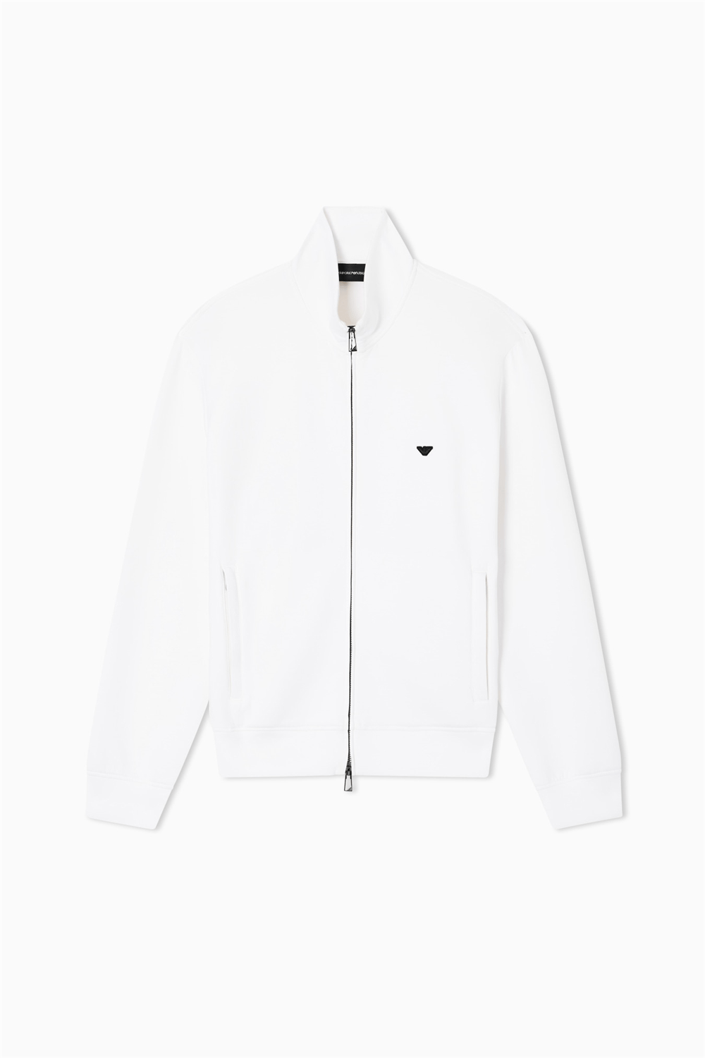 Emporio Armani Erkek Fermuarlı Sweatshirt Beyaz