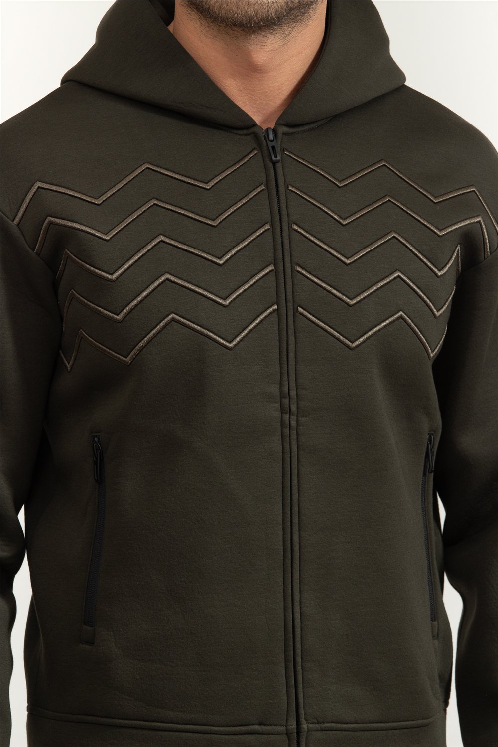 Emporio Armani Erkek Fermuarlı Sweatshirt